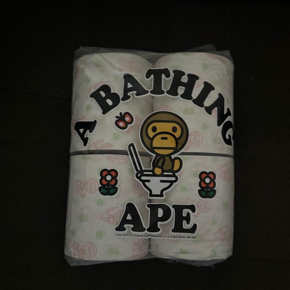 Bape White and Black Home Art Decor